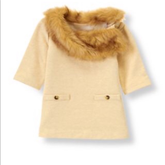 Janie and Jack Other - Janie and Jack Darby Collection faux fur dress top